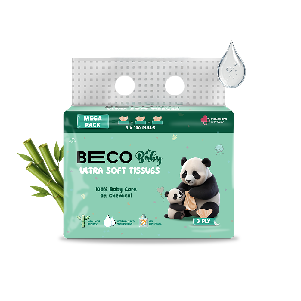 Ultra Soft Baby Tissues - 3 ply 100 Pulls Pack of 3_