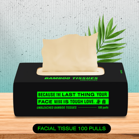 Bamboo Facial Tissues - 100 pulls !