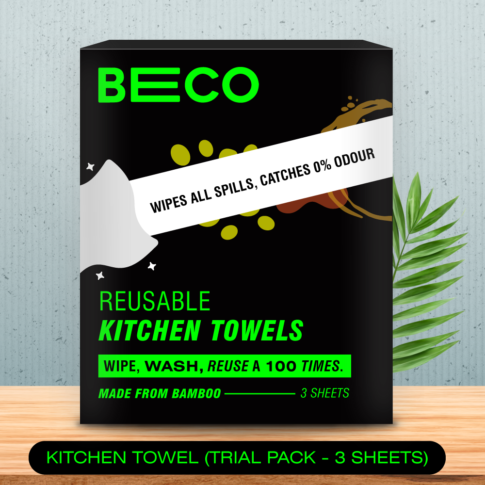Reusable Bamboo Kitchen Towel - 3 Sheets