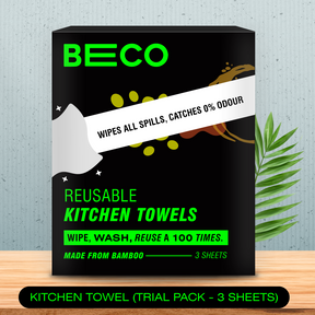 Reusable Bamboo Kitchen Towel - 3 Sheets