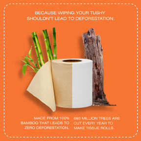 Bamboo Toilet Paper - 220 pulls | Pack of 4**