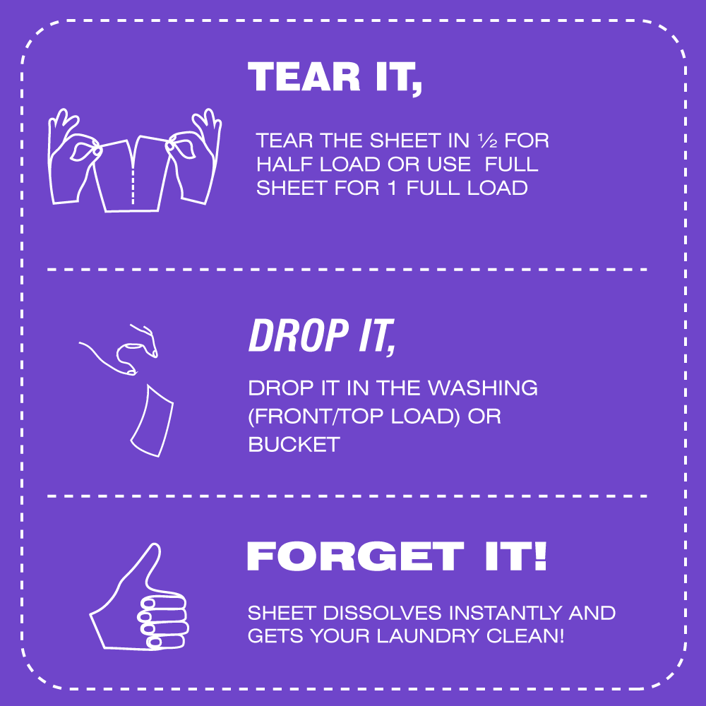 Laundry Detergent Sheets - 30 Sheets