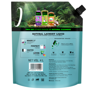 Beco Laundry Cleaner Liquid Shampoo Top Load 4 Ltr Refill