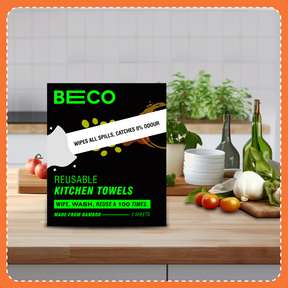 Reusable Bamboo Kitchen Towel - Trial Pack - 3 Sheets | Pack of 2 !