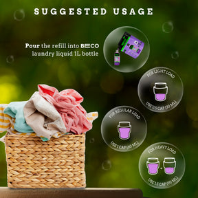 Beco Laundry Cleaner Liquid Shampoo Front Load 4 Ltr Refill