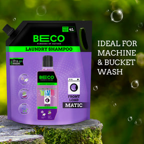 Beco Laundry Cleaner Liquid Shampoo Front Load 4 Ltr Refill