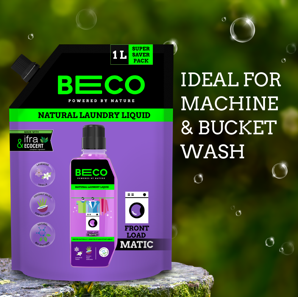 Natural Laundry Cleaner Liquid Refill | Front Load - 1 litre_