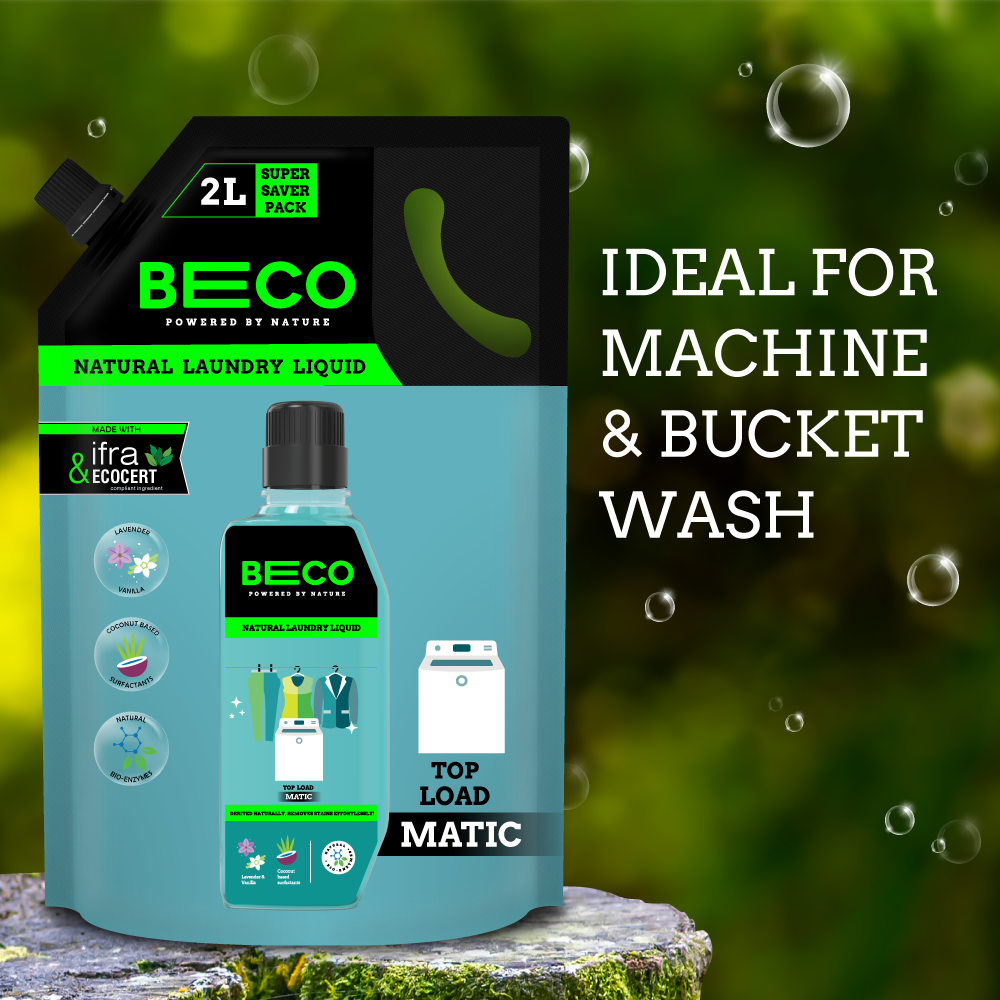 Natural Laundry Cleaner Liquid Refill | Top Load - 2 litre_EMP