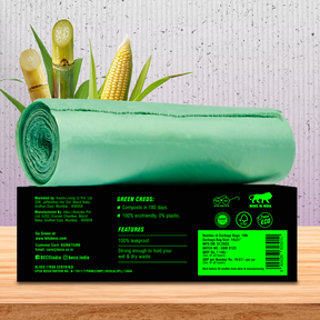 Compostable Garbage Bags - Medium - 15 bags/roll_EMP