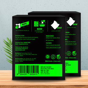 Reusable Bamboo Kitchen Towel - Trial Pack - 3 Sheets | Pack of 2 !