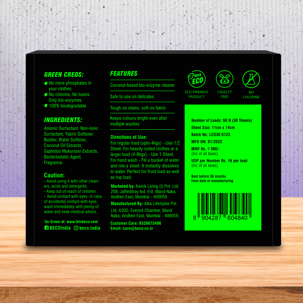 Laundry Detergent Sheets - 30 Sheets