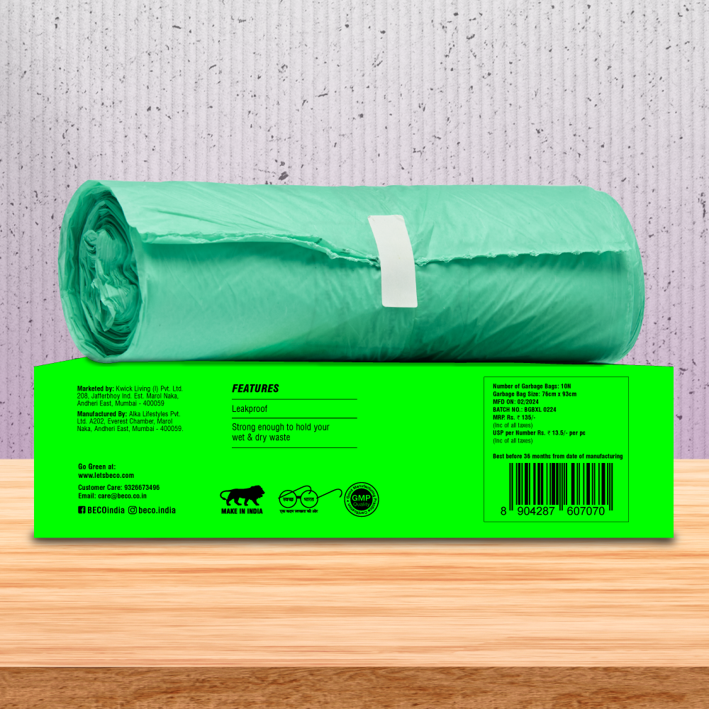 Biofriendly Garbage Bags - Large - 15 bags/roll_EMP