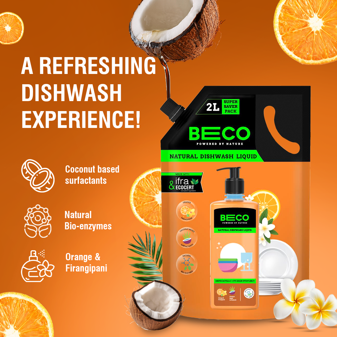 Natural Dishwash Liquid Refill - 2 litre !