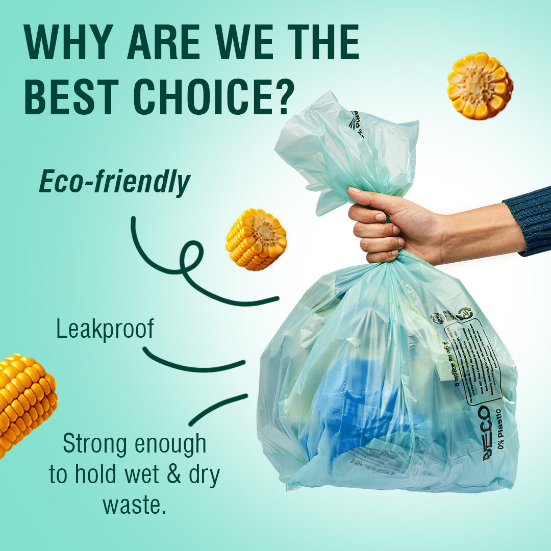 Compostable Garbage Bags medium - Blue