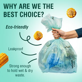 Compostable Garbage Bags medium - Blue