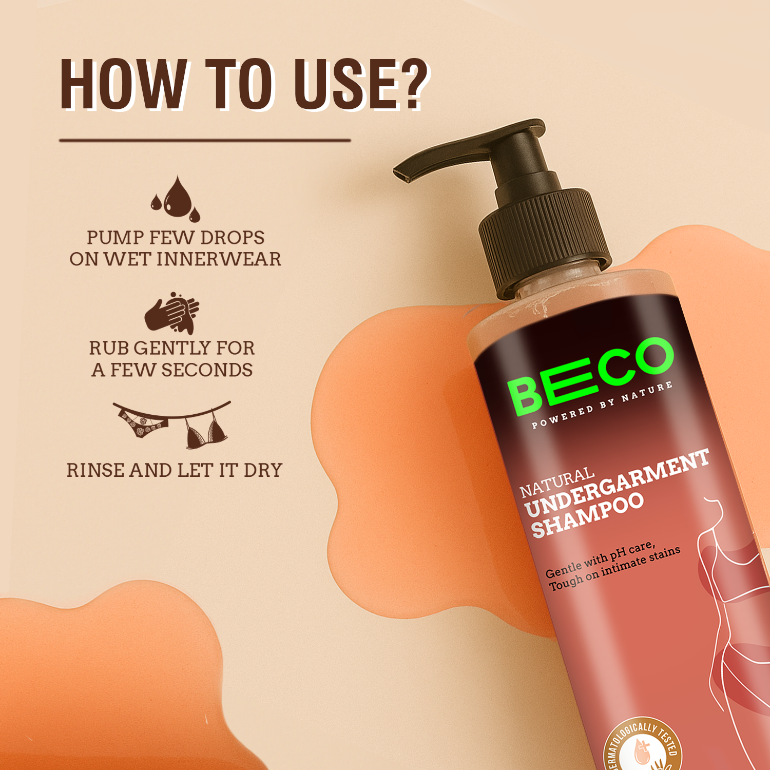 Natural Undergarment Liquid Shampoo 500 ML