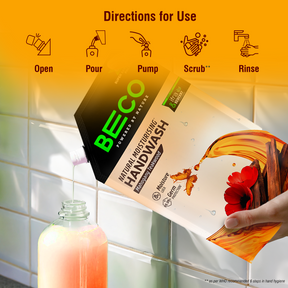 Natural Moisturising Handwash Mahogany Teakwood - 675 ml