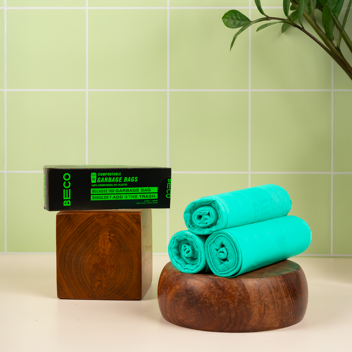 Compostable Garbage Bags - Medium - 15 bags/roll