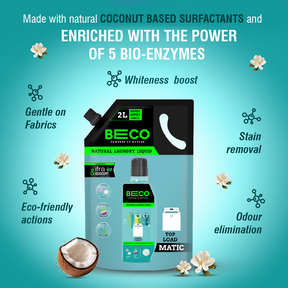 Natural Laundry Cleaner Liquid Refill | Top Load - 2 litre!