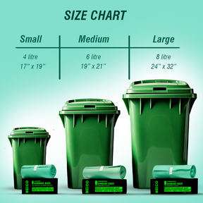 Compostable Garbage Bags - Large - 10 bags/roll_