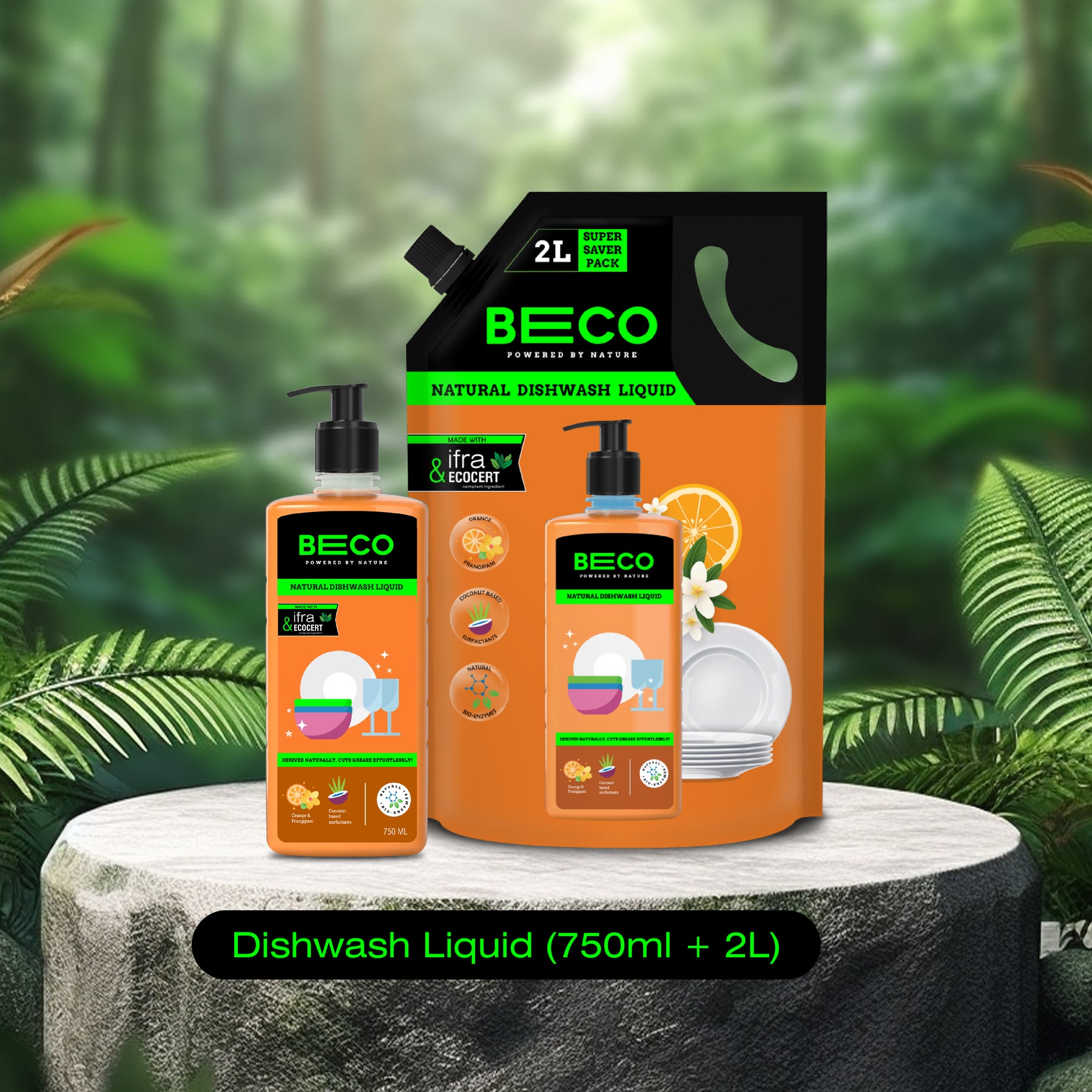 Dishwash Liquid Duo (Bottle + Refill Combo)