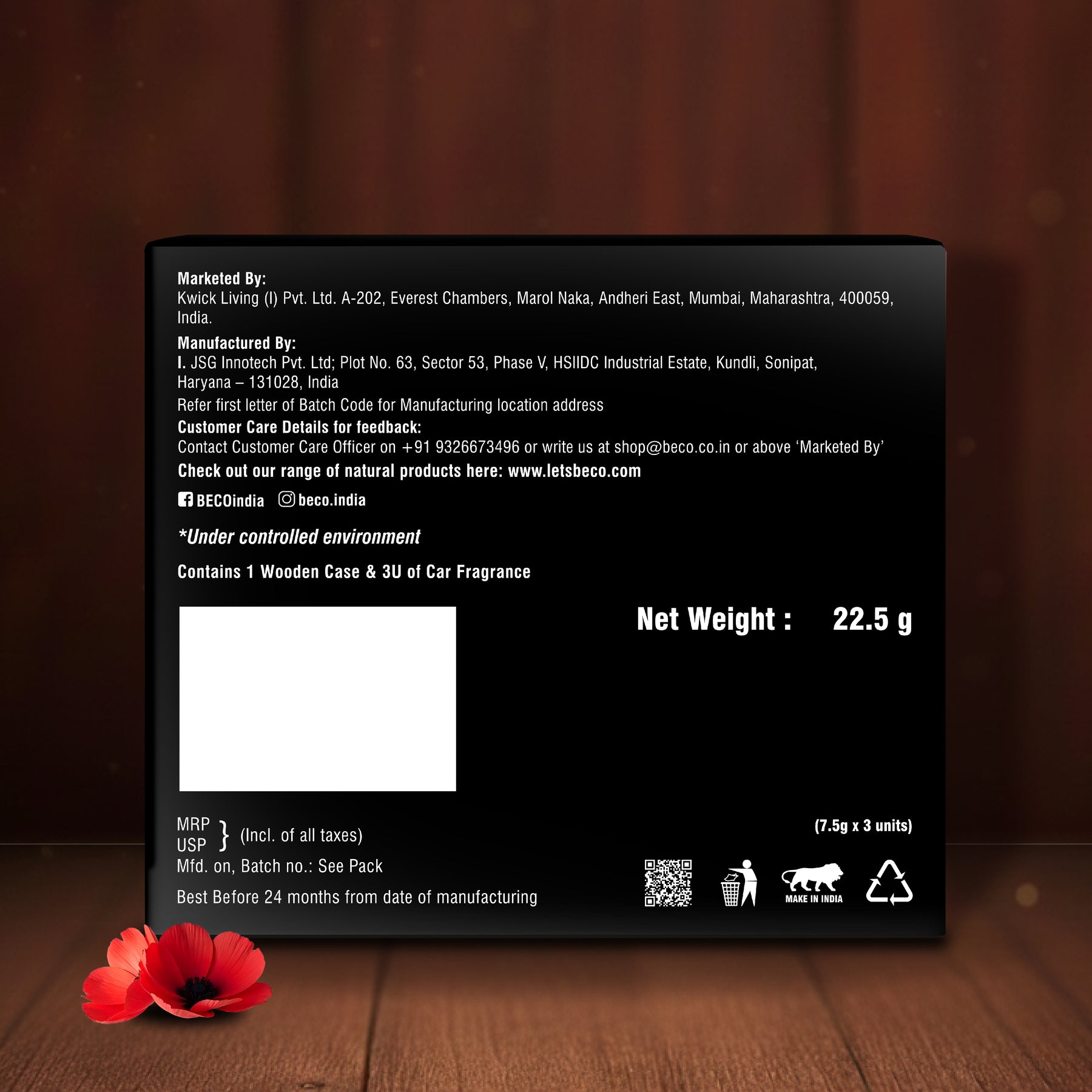 Fine Fragrance Car Freshener - Ember (Pack of 3)