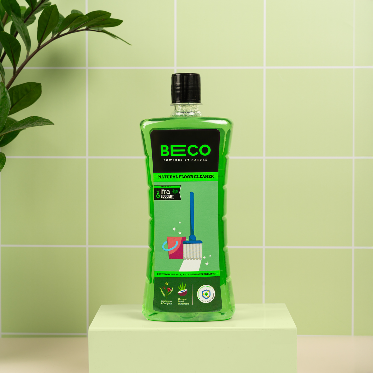 Natural Floor Cleaner Liquid - 1 litre - Eucalyptus & Camphor