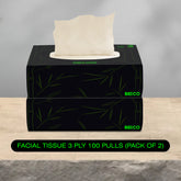 Bamboo Facial Tissue 100 Pulls 3ply (Pack of 2)