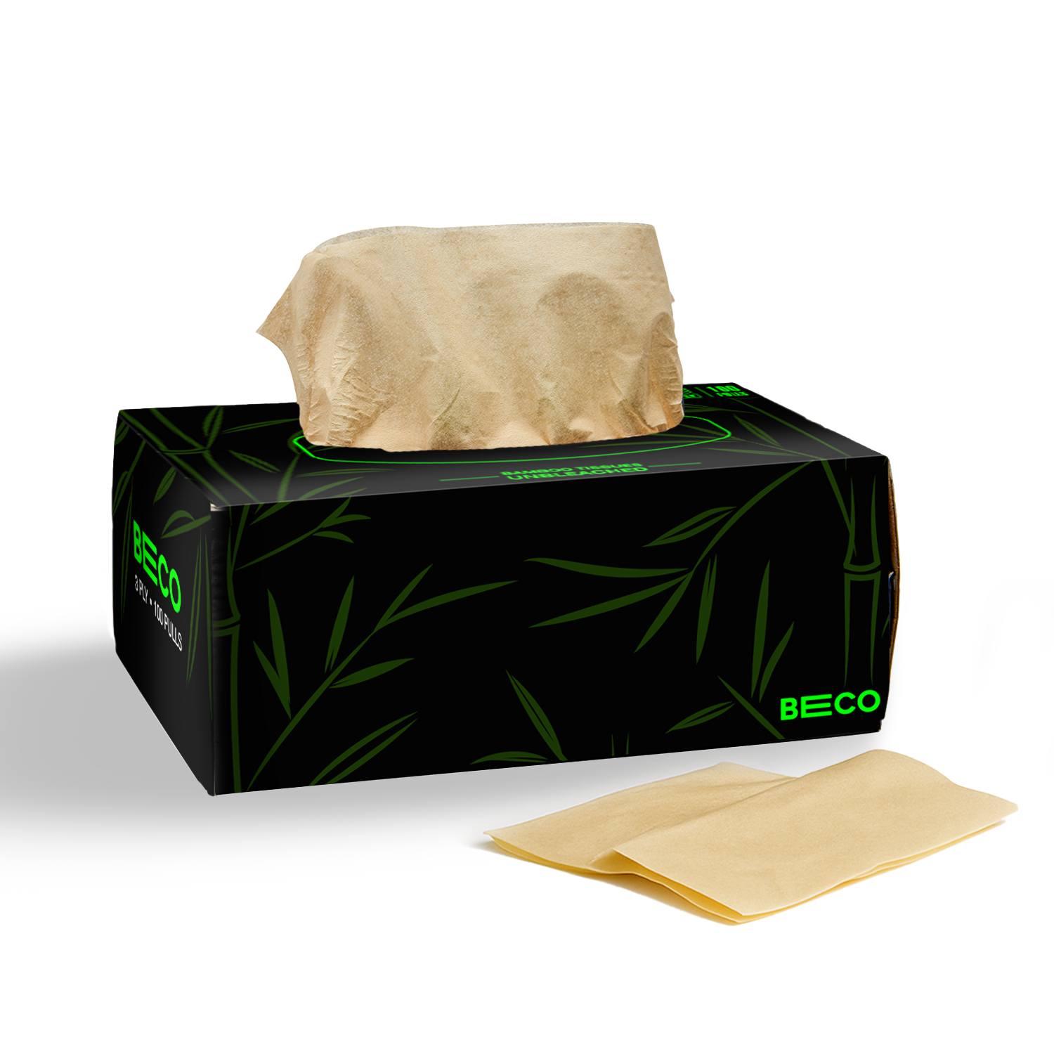 Bamboo Facial Tissue 100 Pulls 3ply