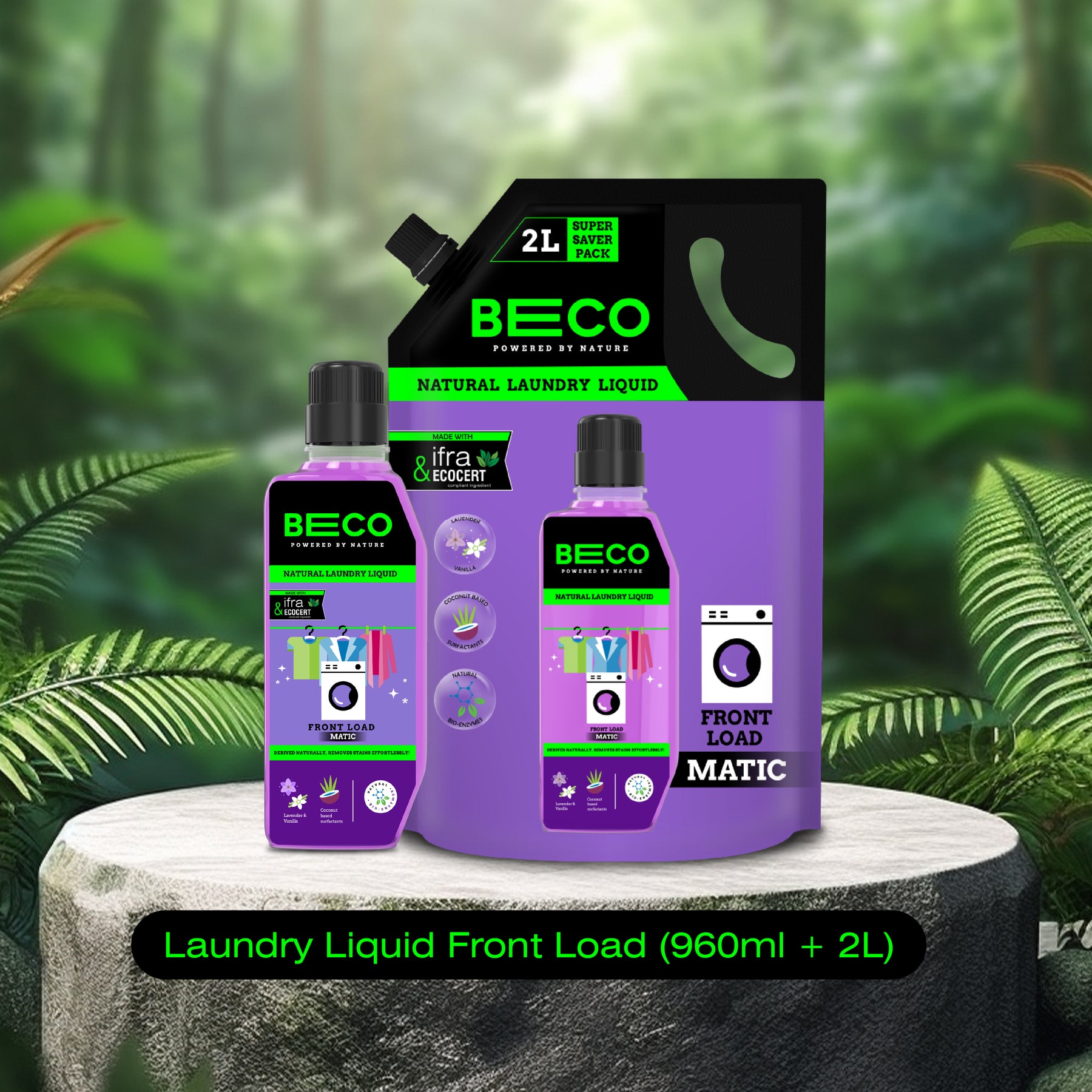 Laundry Liquid Duo (Front Load) (Bottle + Refill Combo)