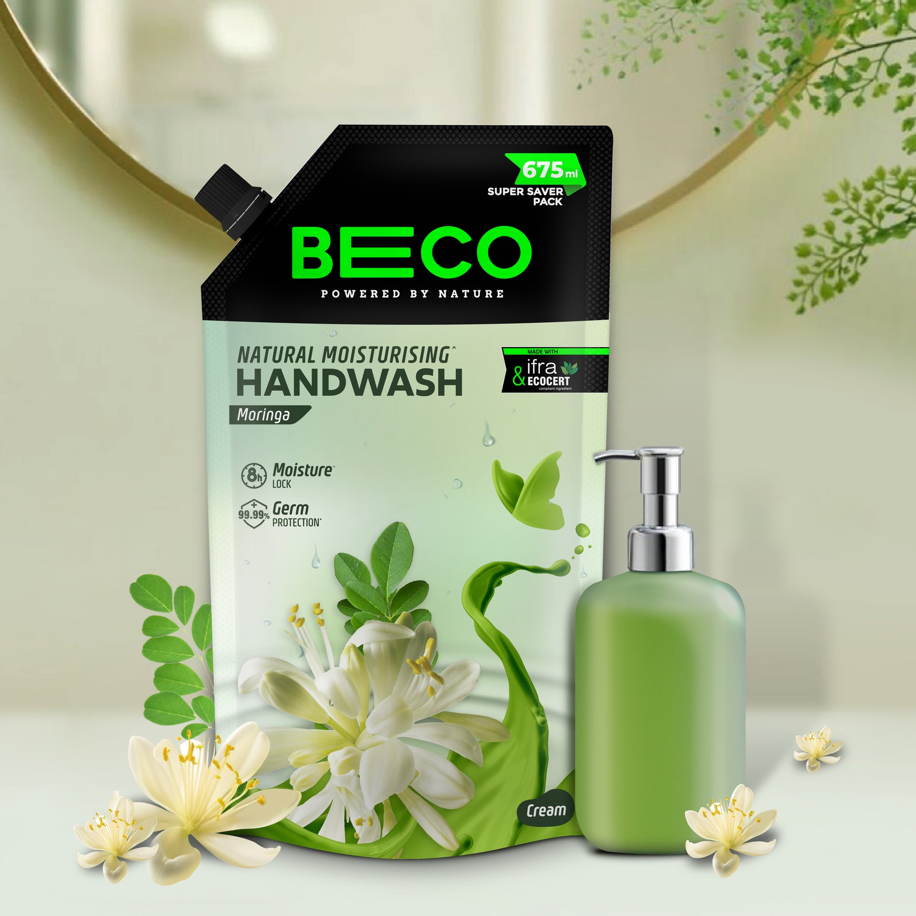 Natural Moisturising Handwash Moringa - 675 ml_EMP