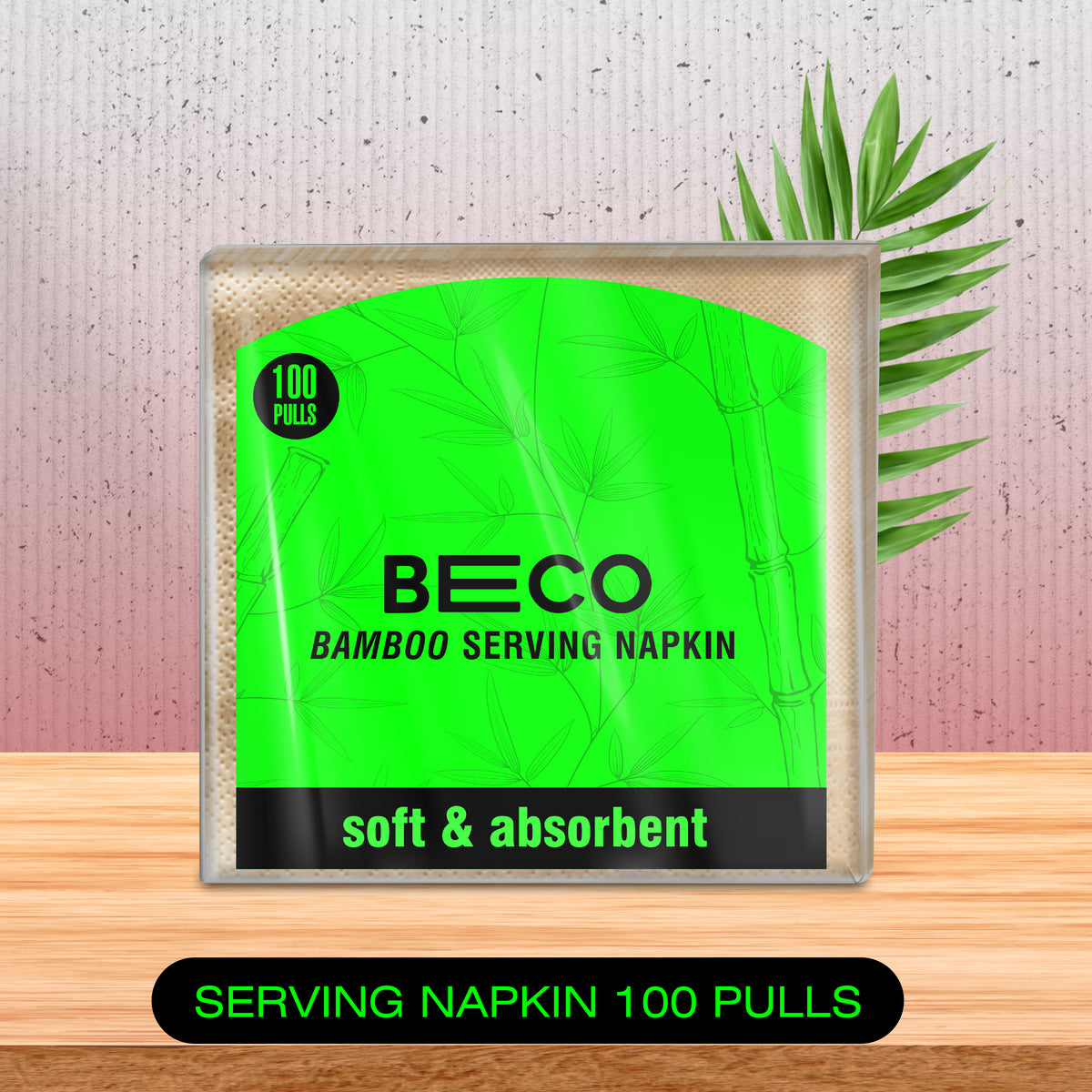 Bamboo Serving Napkins - 100 pulls