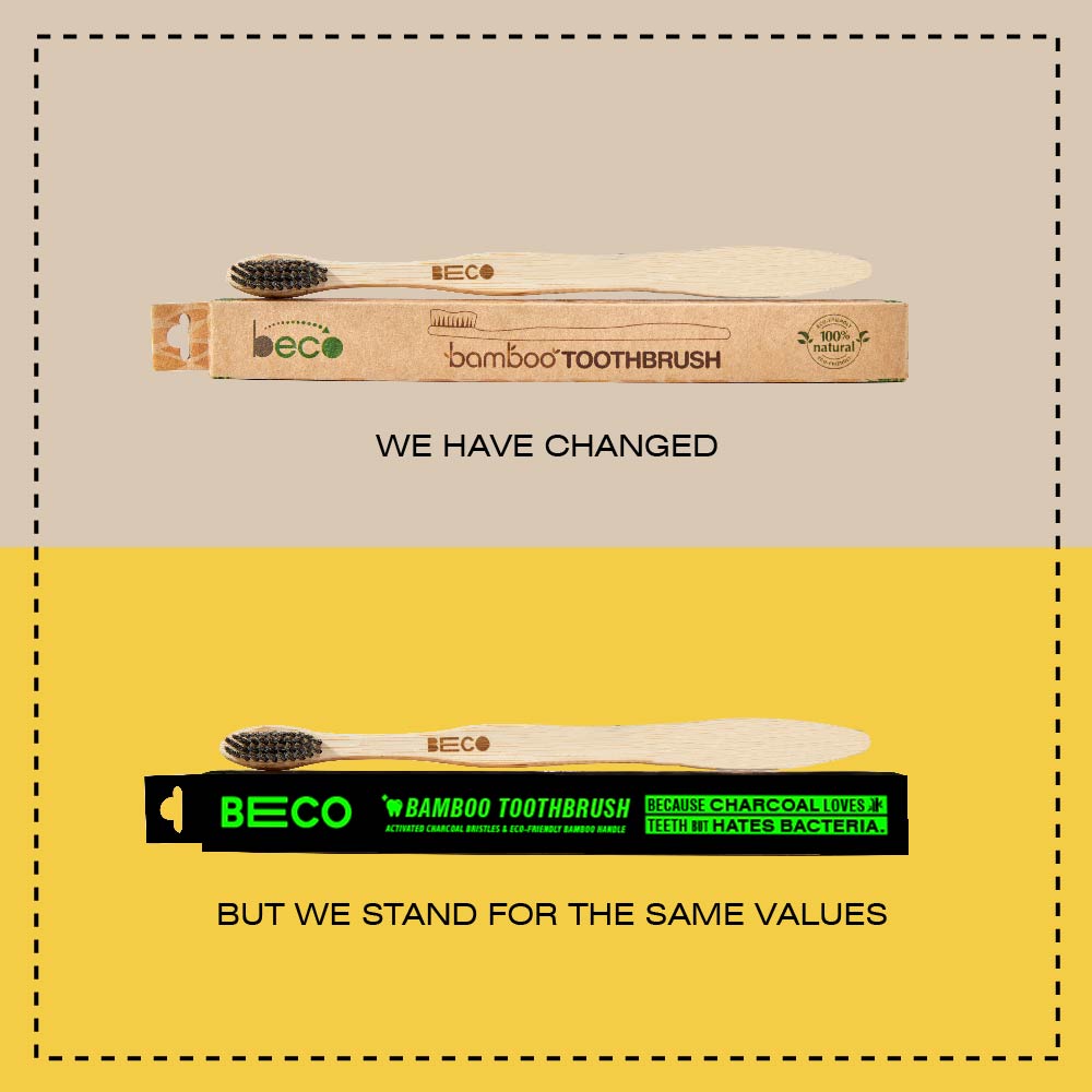 Bamboo Toothbrush with Activated Charcoal Bristles, Single_EMP